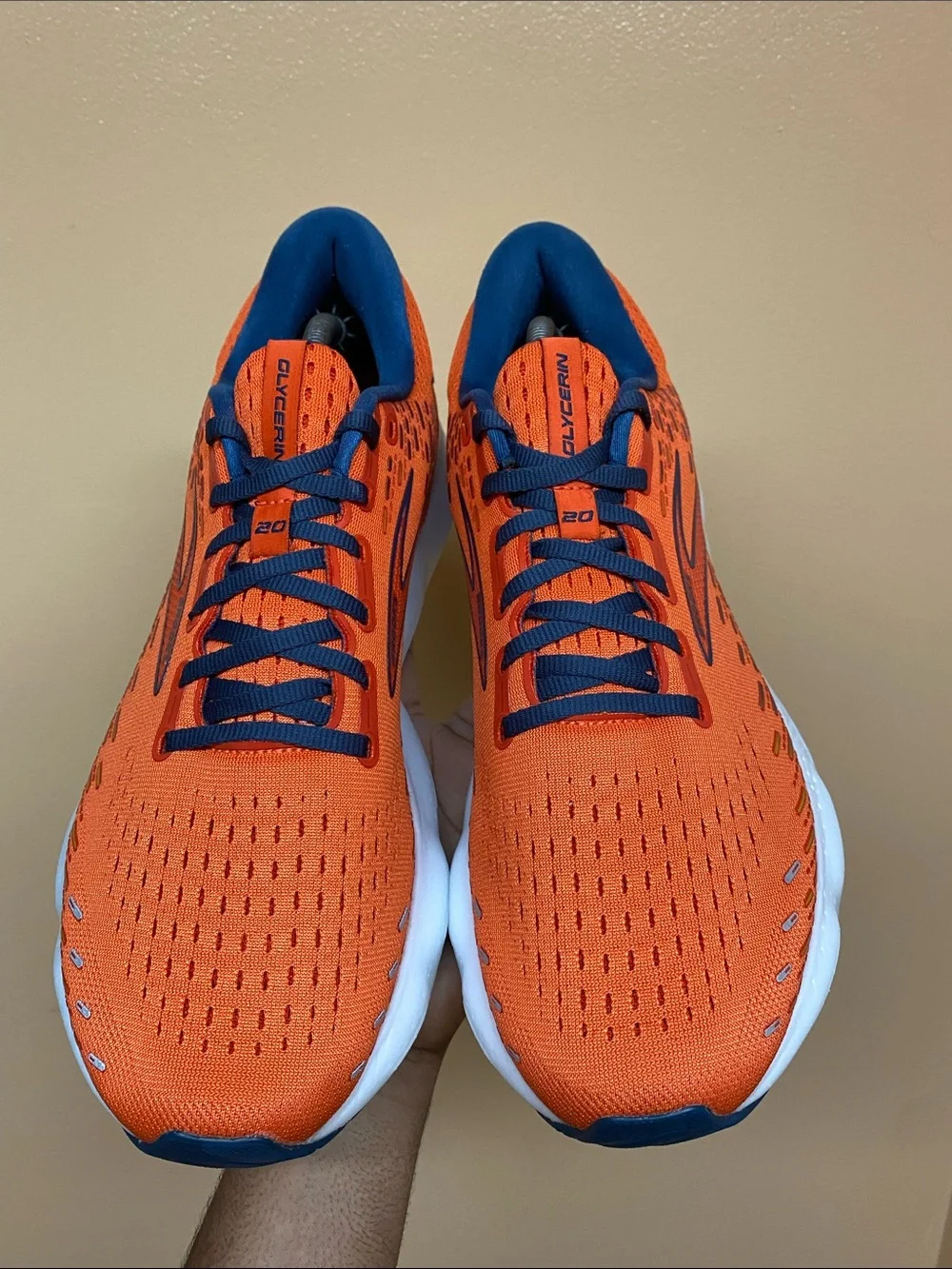 Brooks Glycerin 20 Men's Running Sneakers “Orange/Titan/Flame” Size 12.5 Medium